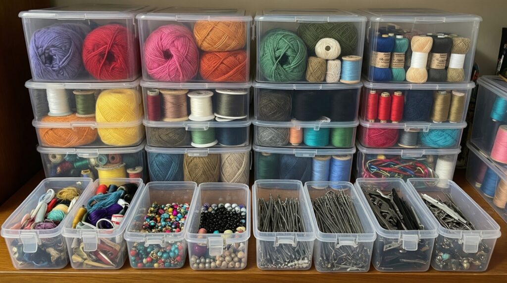 Идеи для уютного рукодельного уголка: хранение, организация и лайфхаки - иллюстрация