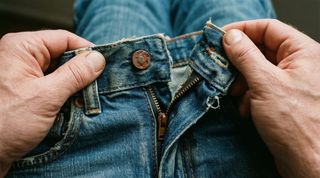 Апсайклинг джинсы: сумки, органайзеры и декор из старых джинсов - иллюстрация