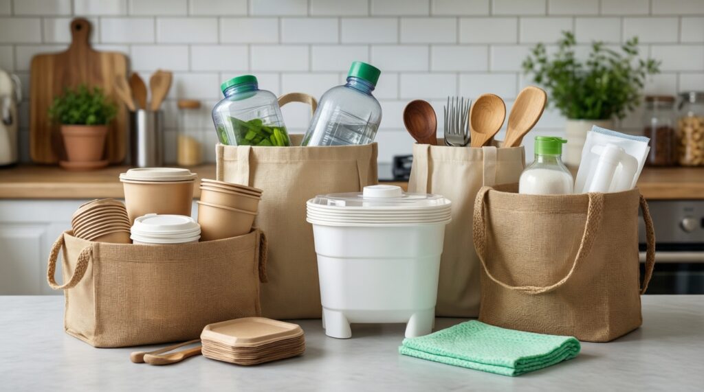 Эко-рукоделие: проекты без отходов и замена одноразовых вещей на многоразовые - иллюстрация