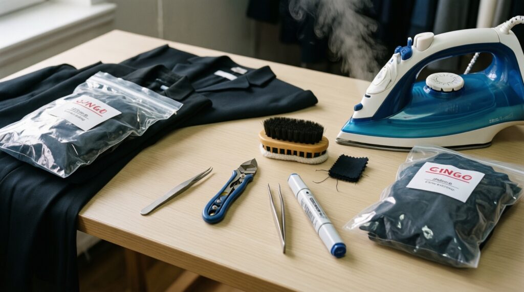 Апсайклинг одежды: переделка старой рубашки в трендовую вещь - иллюстрация