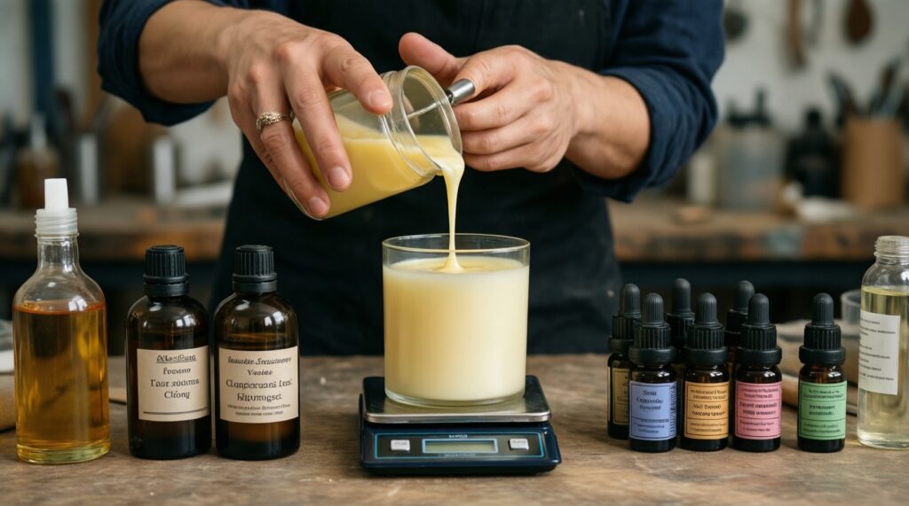 Свечи ручной работы: формы, ароматы и безопасные добавки - иллюстрация