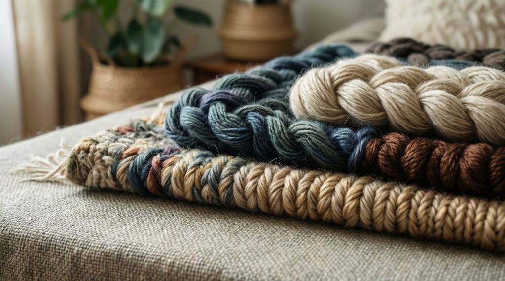 Идеи для уютного рукоделия из остатков пряжи: что связать из маленьких мотков - иллюстрация