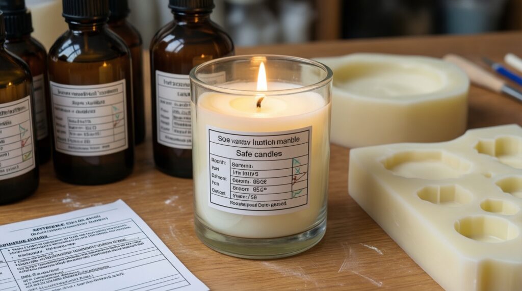 Свечи ручной работы: подбор ароматов и безопасные основы для начинающих - иллюстрация