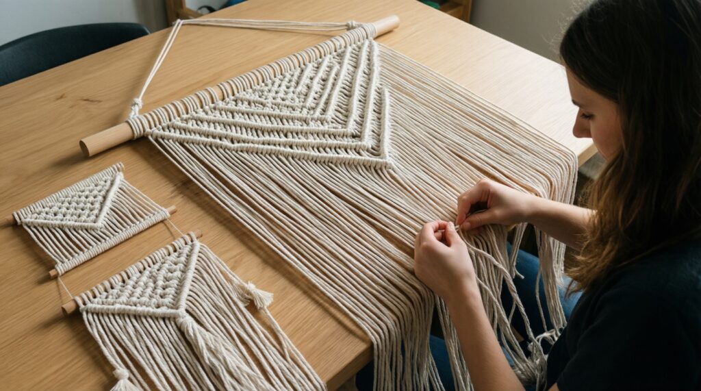 Макраме в современном интерьере: 5 вещей, которые легко сплести дома - иллюстрация