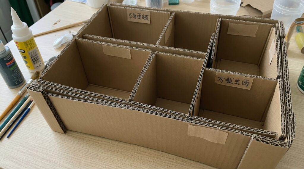 Апсайклинг упаковки: органайзеры и коробки из того, что обычно выбрасывают - иллюстрация