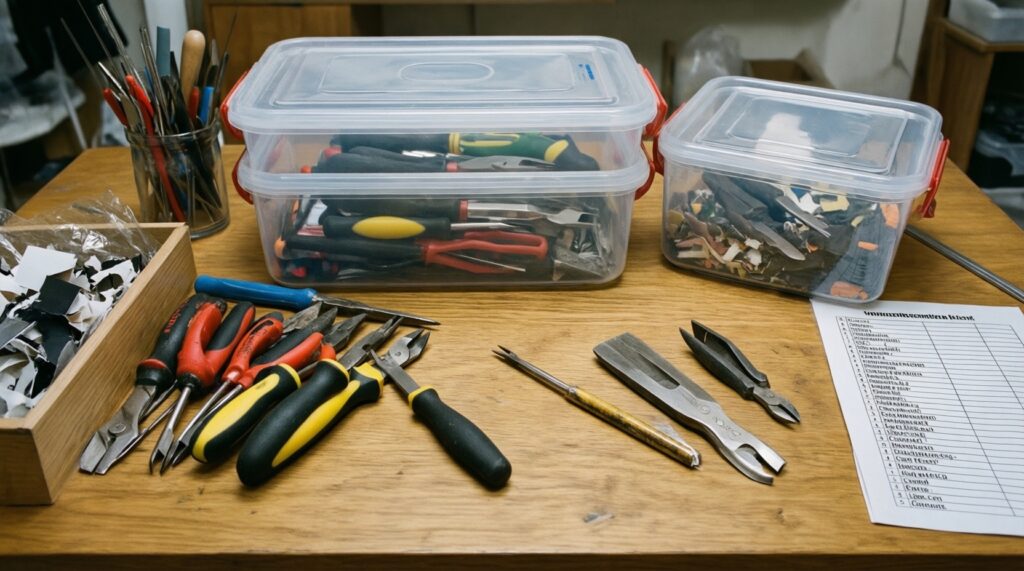 Организация рабочего места рукодельницы: хранение, свет, порядок - иллюстрация